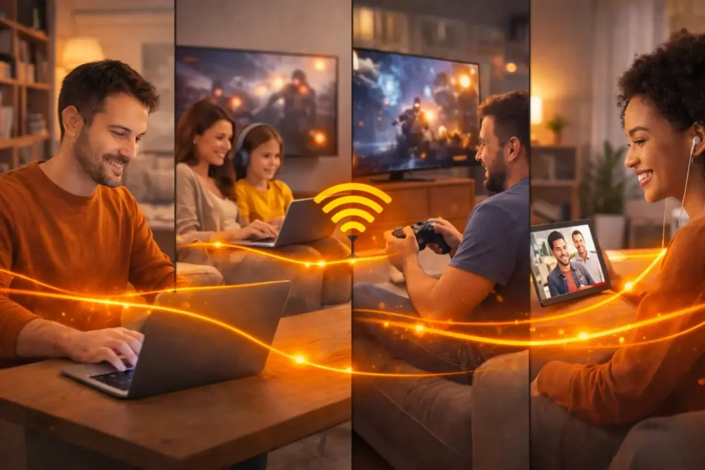 Seamless Home Connectivity – Work, Streaming, Gaming & Video Calls on One Network