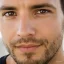 a man with grey eyes